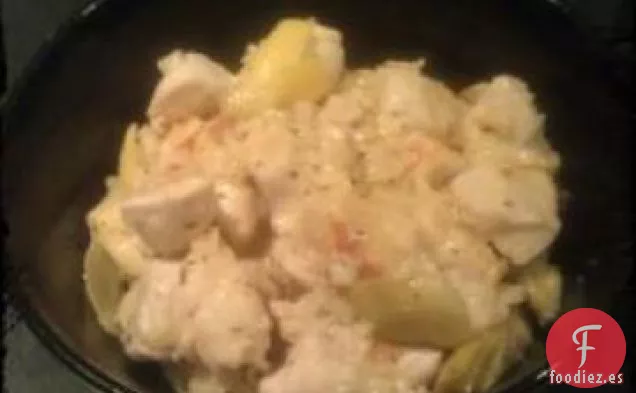 Piccata De Pollo Con Pasta De Pelo De Ángel