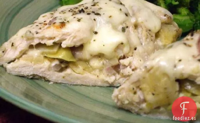 Pechugas de Pollo Rellenas de Alcachofa