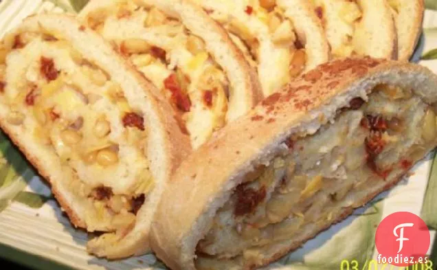 Pan de Bruschetta de Tomate y Alcachofa