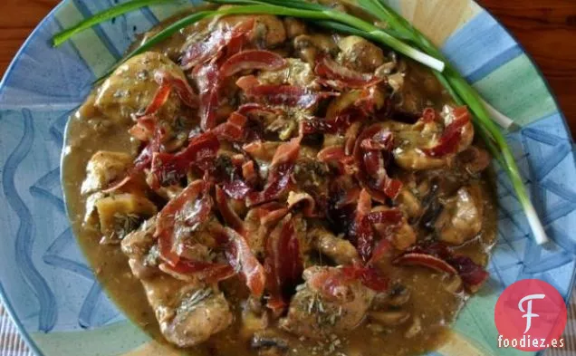 Muslos De Pollo Con Alcachofas
