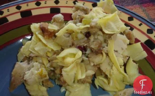 Relleno de Masa Madre de Parmesano de Alcachofa