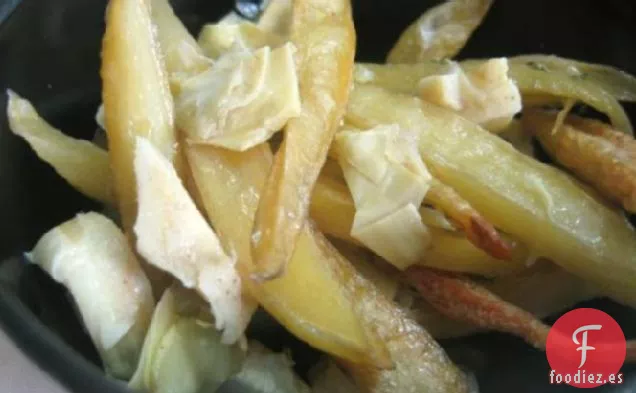 Patatas Al Limón Asadas Con Alcachofas