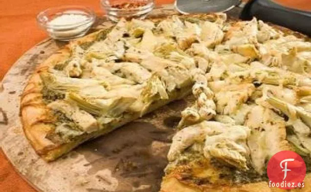 Pizza de Pesto de Pollo