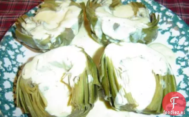 Alcachofas Con Salsa De Romero Y Limón