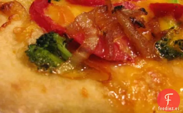 Pizza De Pollo Tailandés Con Salsa De Chile Dulce