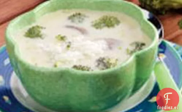 Sopa de Cebada con Brócoli