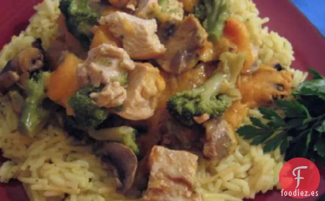 Cazuela de Brócoli y Pollo