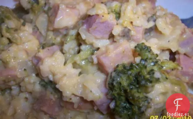 Arroz con Brócoli y Queso (Olla de barro)