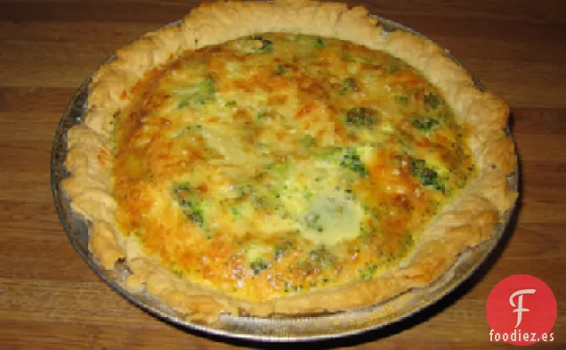 Quiche de brócoli y limón