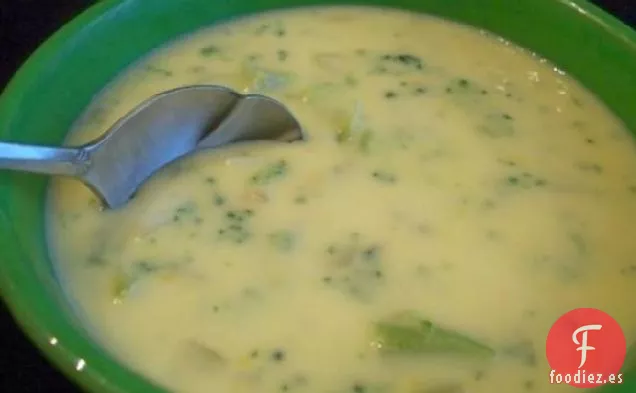 Sopa de Queso Cheddar de Brócoli