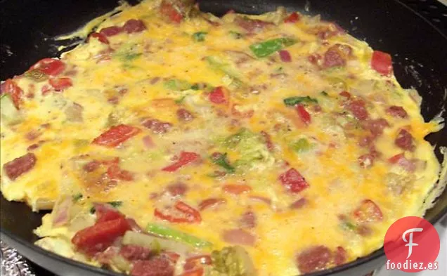Quiche de Jamón y Queso sin Corteza