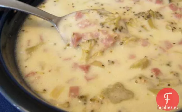 Sopa de Jamón y Brócoli