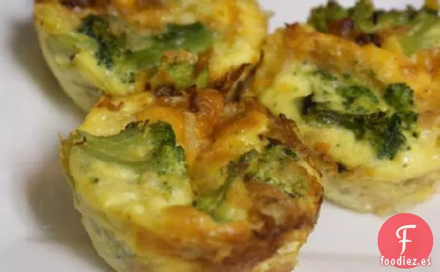 Mini Quiche de Brócoli y Queso