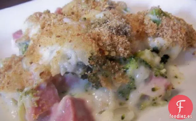 Brócoli y Jamón Gratinado