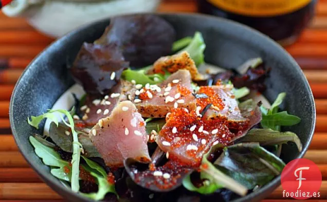 Pescado Al Vapor Con Ponzu
