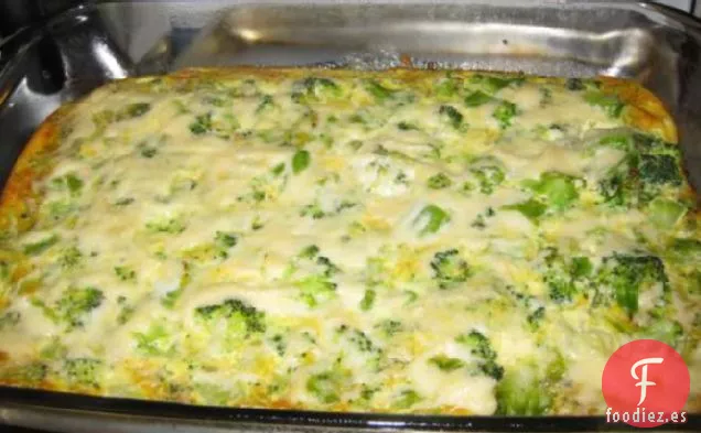 Quiche de Brócoli sin Corteza