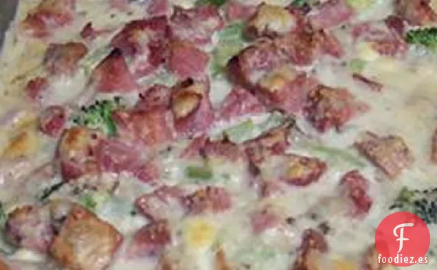 Cazuela de Jamón, Patata y Brócoli