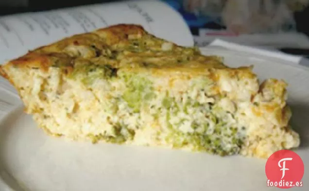 Quiche de Queso Feta y Queso Cheddar sin Corteza