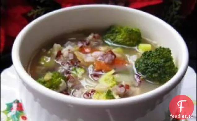 Sopa de Brócoli y Arroz