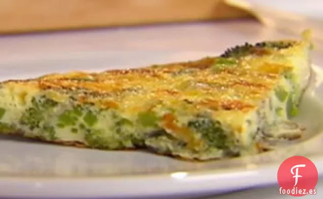 Frittata de Brócoli y Queso Cheddar