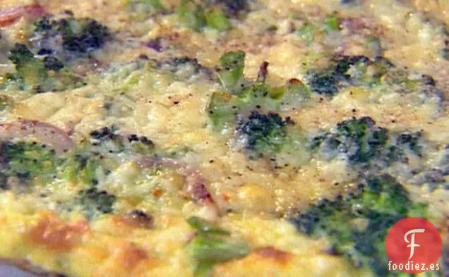 Frittata de Brócoli y Queso Cheddar