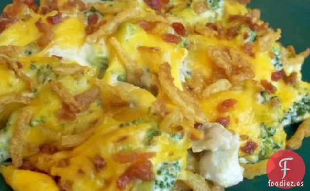 Horno de Queso Cheddar de Brócoli de Pollo