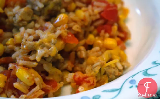 Harina de Arroz y Tomate en una olla
