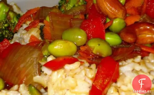 Salteado de Verduras y Anacardos