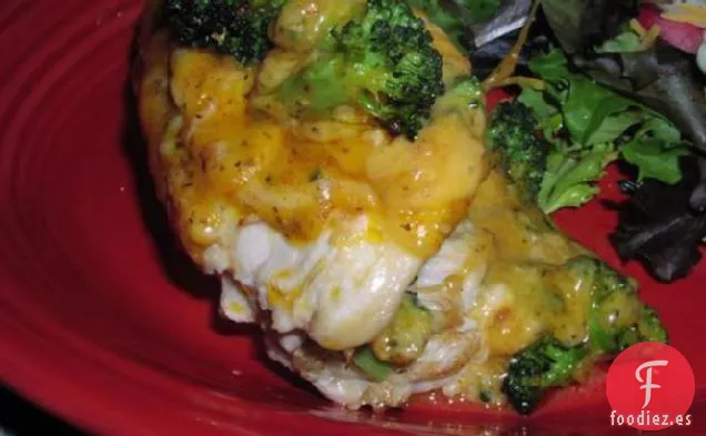 Pechuga de Pollo Rellena de Queso y Brócoli