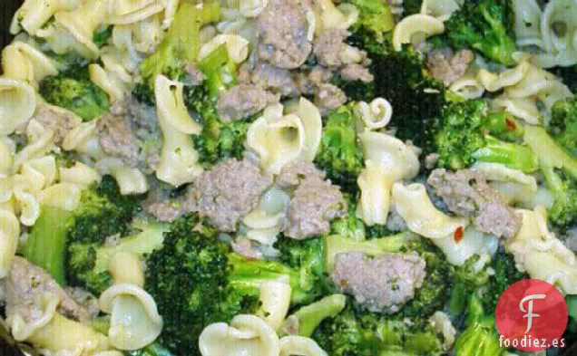 Cavatelli Con Brócoli y Salchicha