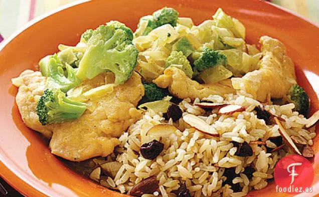 Curry Cremoso de Pollo y Brócoli