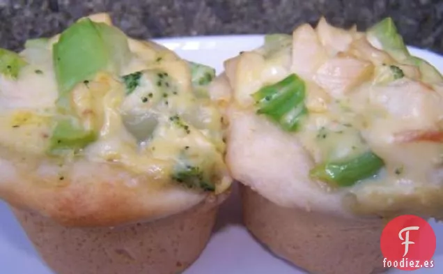 Tartas de Pollo con Brócoli