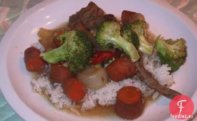 Carne y Brócoli Orientales