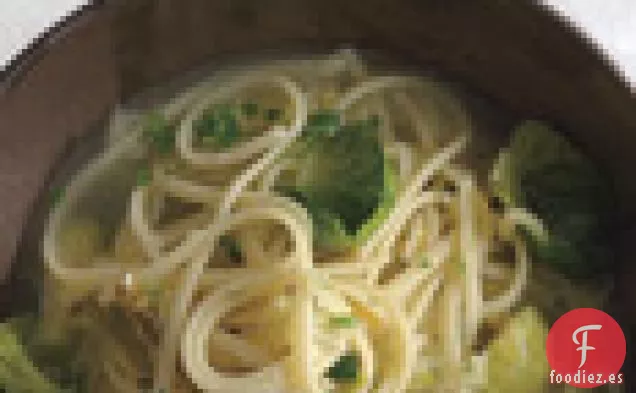 Linguine con Coles de Bruselas Barigoule