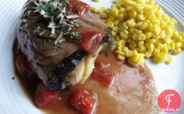 Pasta Cremosa Con Pollo, Brócoli y Albahaca-Versión Baja en Grasa