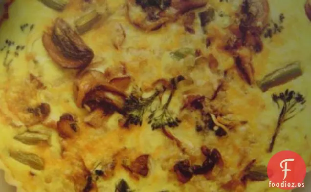 Quiche de Brócoli y Queso Cheddar