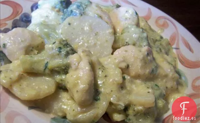 Sopa de Brócoli Cremosa Dorada de Metro Imitadora