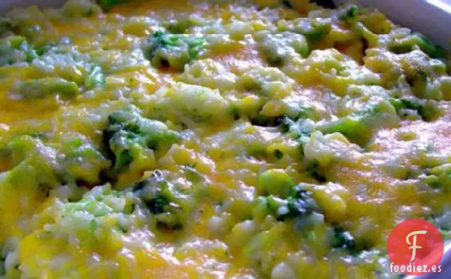 Cazuela de Arroz con Brócoli y Queso