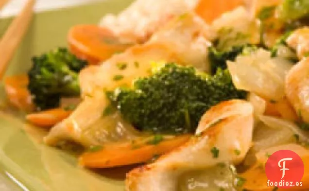 Salteado de Pollo al Jengibre