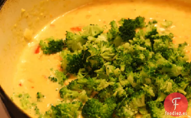 Sopa Rápida de Frijoles Blancos, Brócoli y Tomate