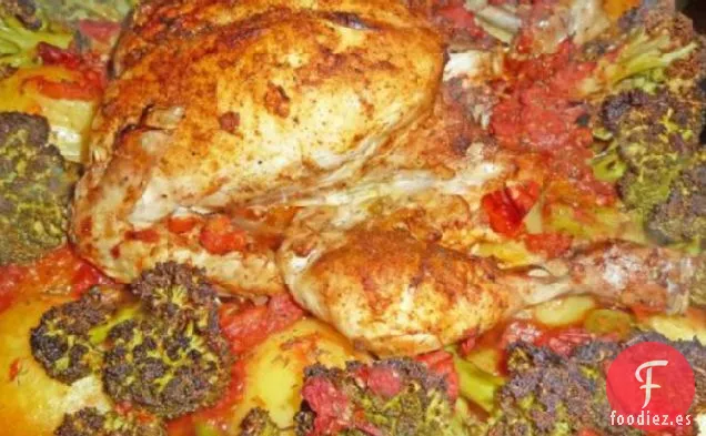 Pollo con Hierbas y Verduras