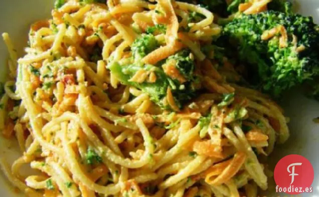 Fideos De Sésamo Con Brócoli