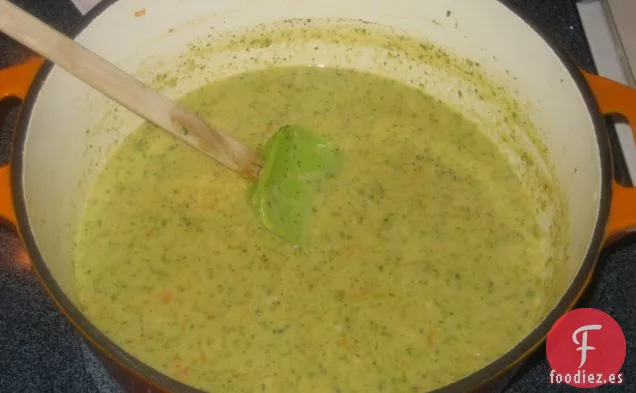 Sopa de Queso con Brócoli
