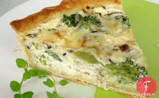 Quiche de Pollo y Brócoli a Base de Hierbas