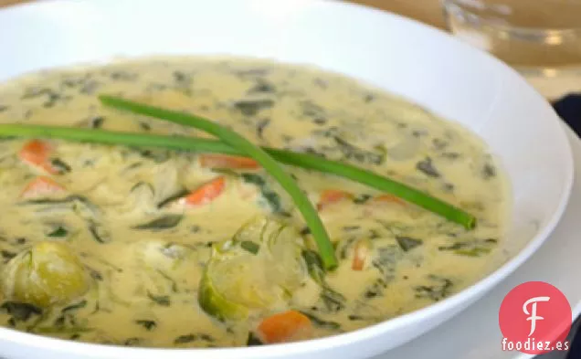 Sopa de Verduras con Queso
