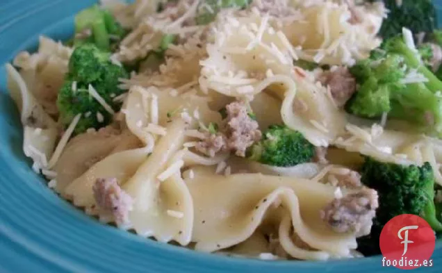 Macarrones De Brócoli Con Salchicha