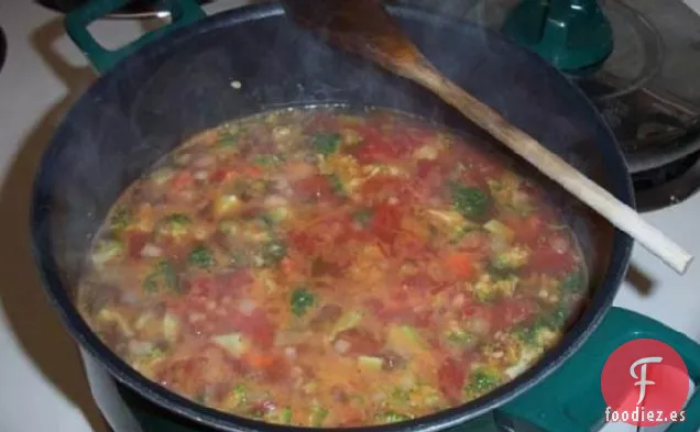 Estofado de Cebada y Frijoles Cannellini