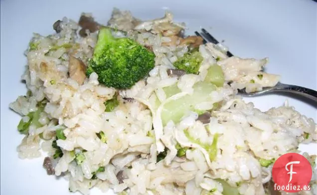 Cazuela de Brócoli, Arroz y Queso