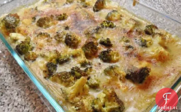 Cazuela de Arroz y Brócoli Con Levadura Nutricional