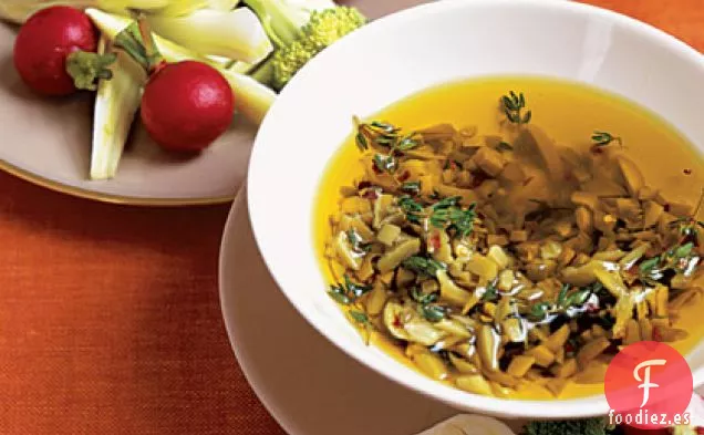 Salsa de Aceite de Oliva con Verduras